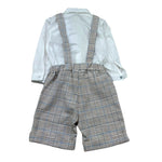 Barcellino Completo 3 Pezzi Camicia-Bermuda-Papillon per Neonato 110606 BIANCO BARCELLINO 