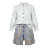 Barcellino Completo 2 Pezzi Camicia-Bermuda per Bambino 120110 BIANCO BARCELLINO 