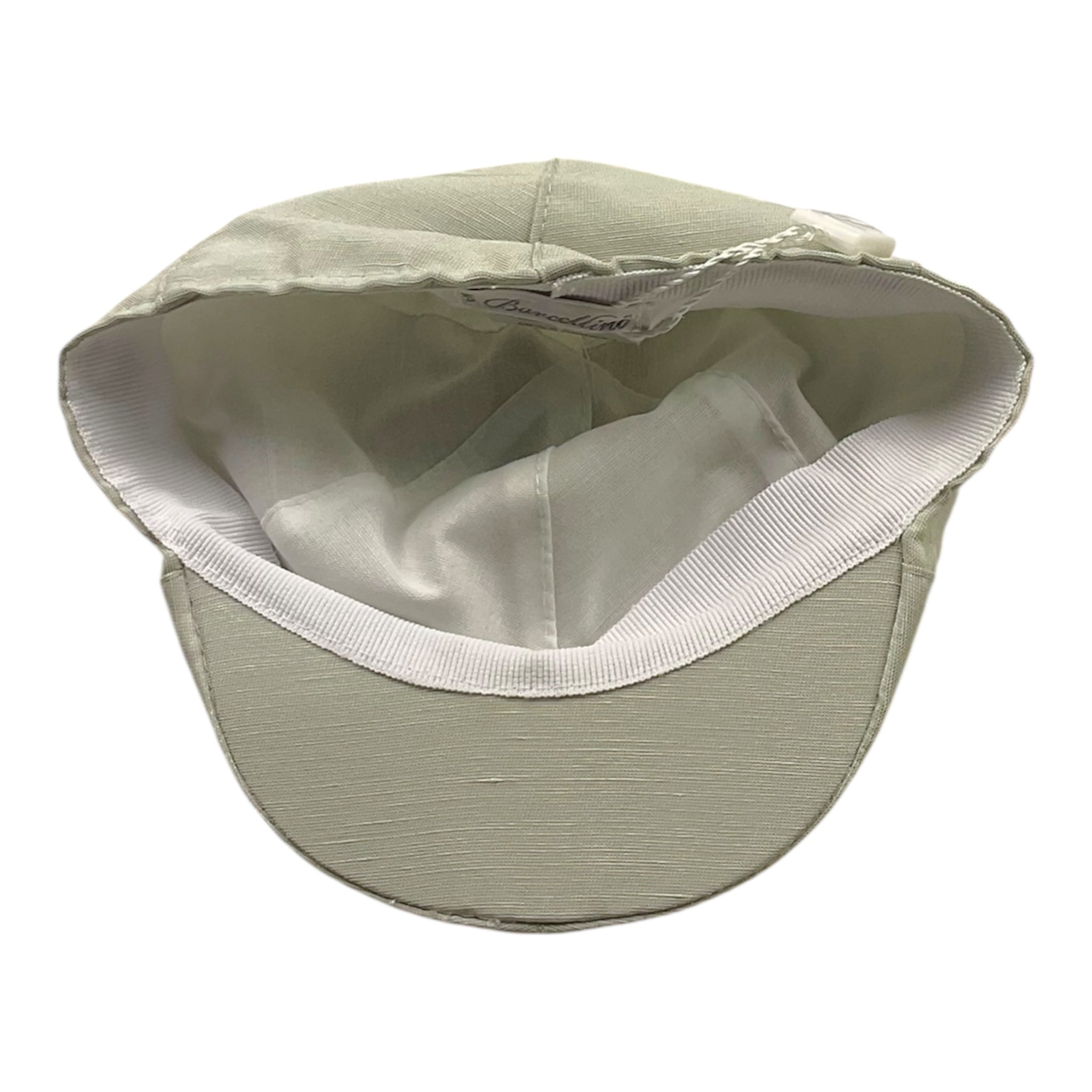Barcellino Cappello Tinta Unita Modello Coppola per Neonato 120711B VERDE BARCELLINO 