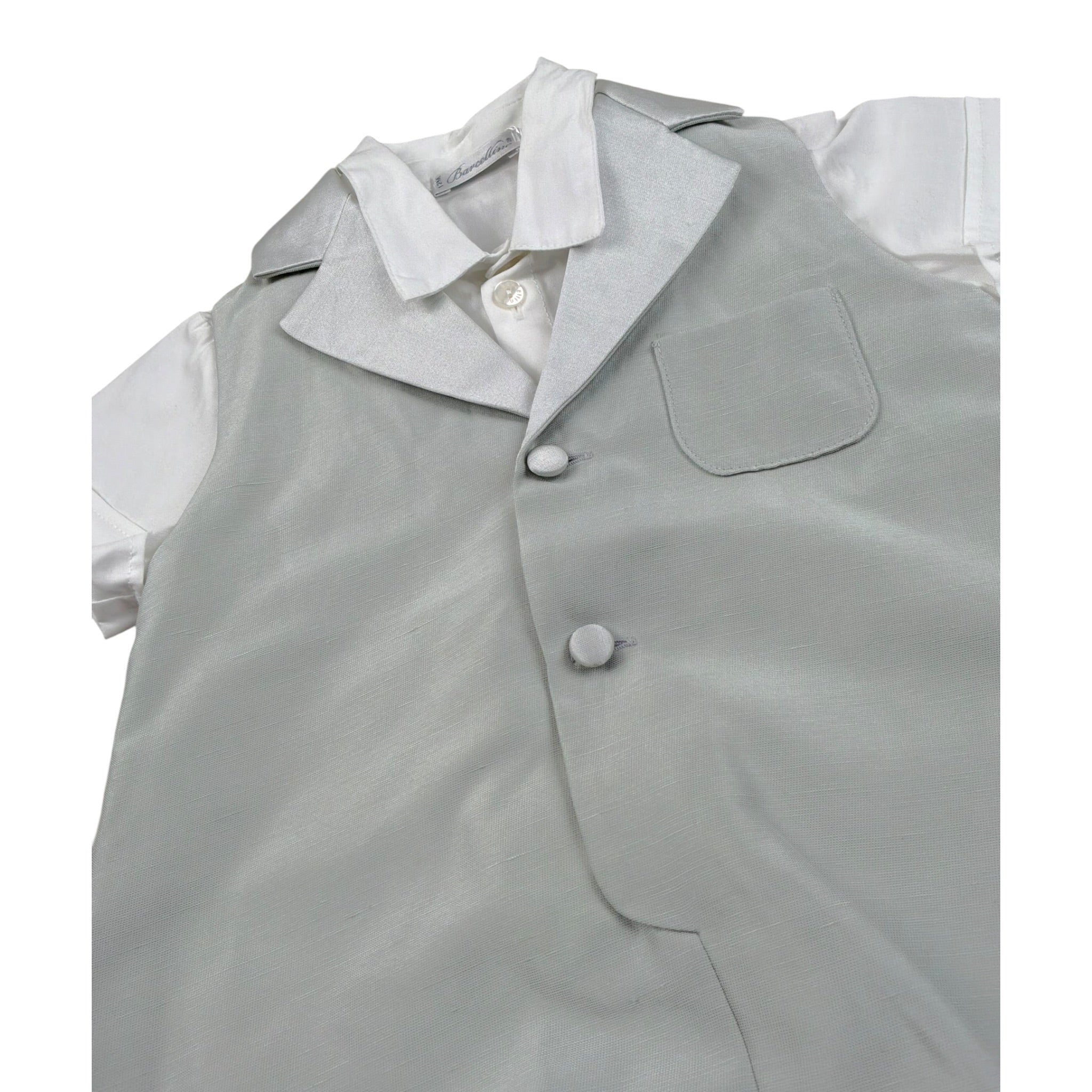 Barcellino Completo 2 Pezzi Body-Pagliaccetto per Neonato 120711X VERDE BARCELLINO 