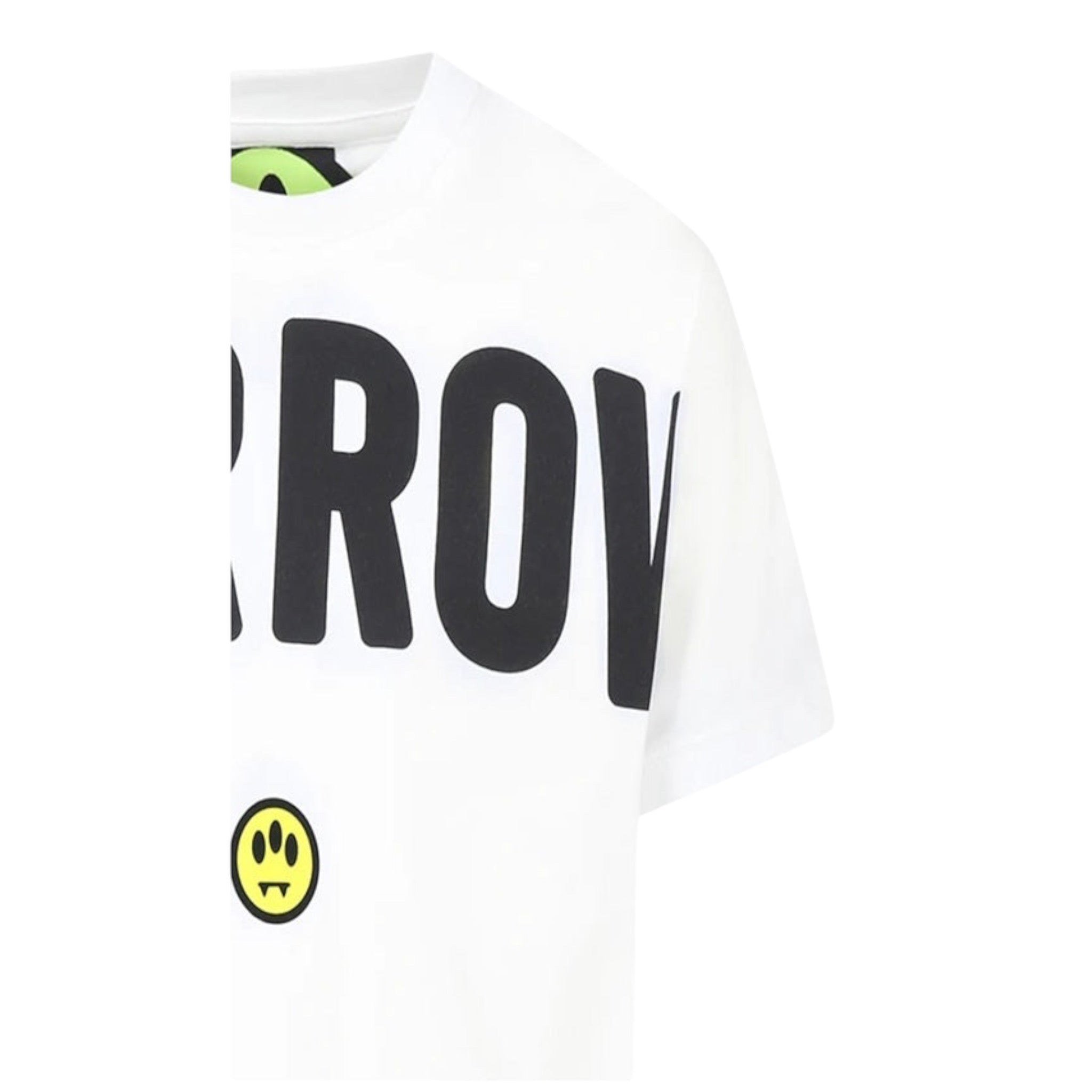 Barrow Kids T-Shirt Girocollo tinta unita con Stampa Bianco per Bambino S5BKJUTH063 BIANCO BARROW KIDS 