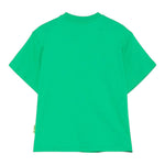 Barrow Kids T-Shirt Girocollo Tinta Unita con Logo per Bambino S5BKJUTH082X VERDE BARROW KIDS 