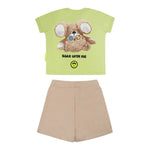 Barrow Kids Completo 2 Pezzi T-Shirt-Bermuda per Neonato S5BKUNTR161 VERDE BARROW KIDS 