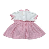 Bear Pagliaccetto Bicolore Traforato per Neonata CARLOTTA BIANCO/ROSA BEAR 