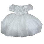 Bella Brilli Abito Cerimonia Tinta Unita con Tulle per Bambina 2 BIANCO BELLA BRILLI 