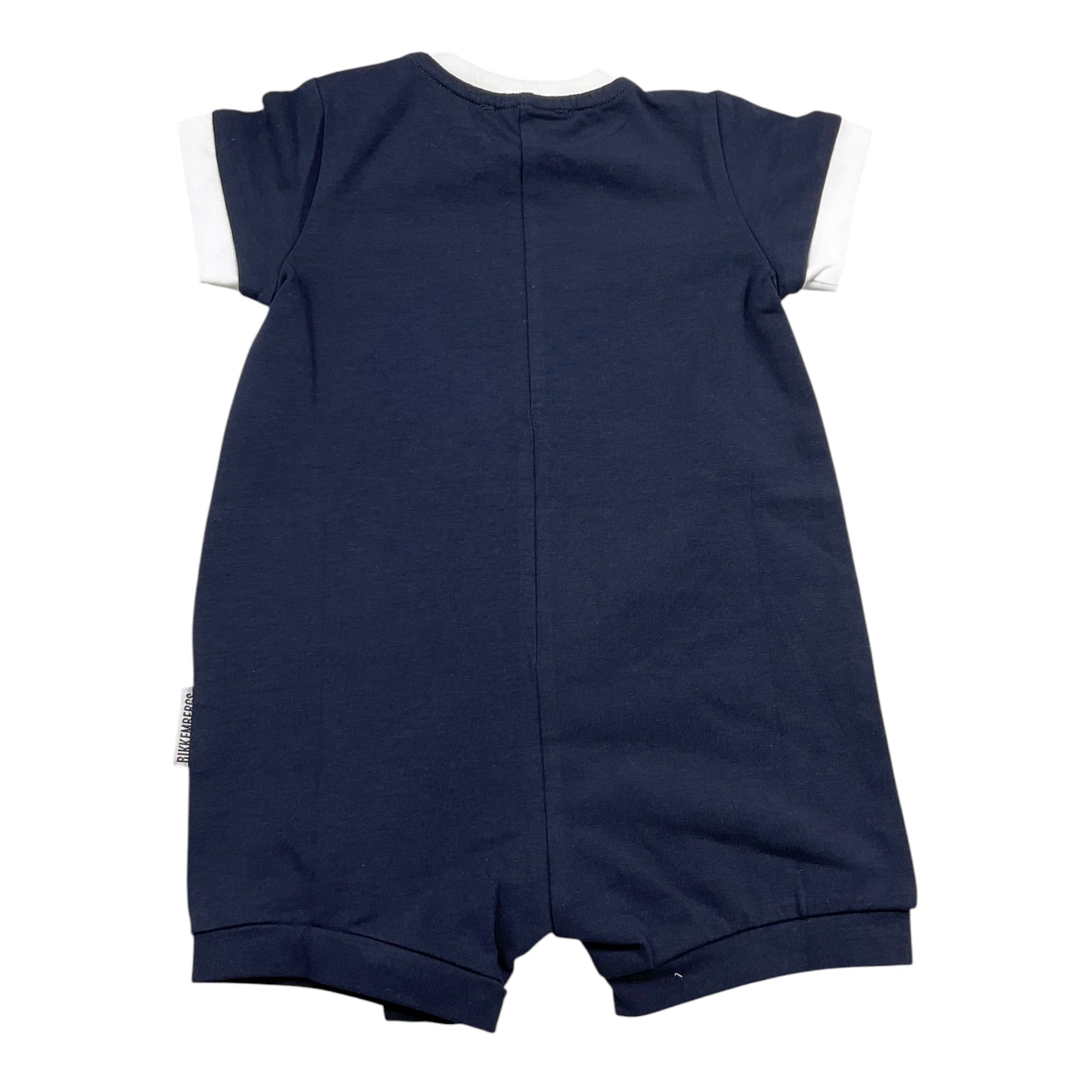 Bikkembergs Pagliaccetto Mezza Manica Tinta Unita per Neonato BK1773 BLU BiKKEMBERGS 