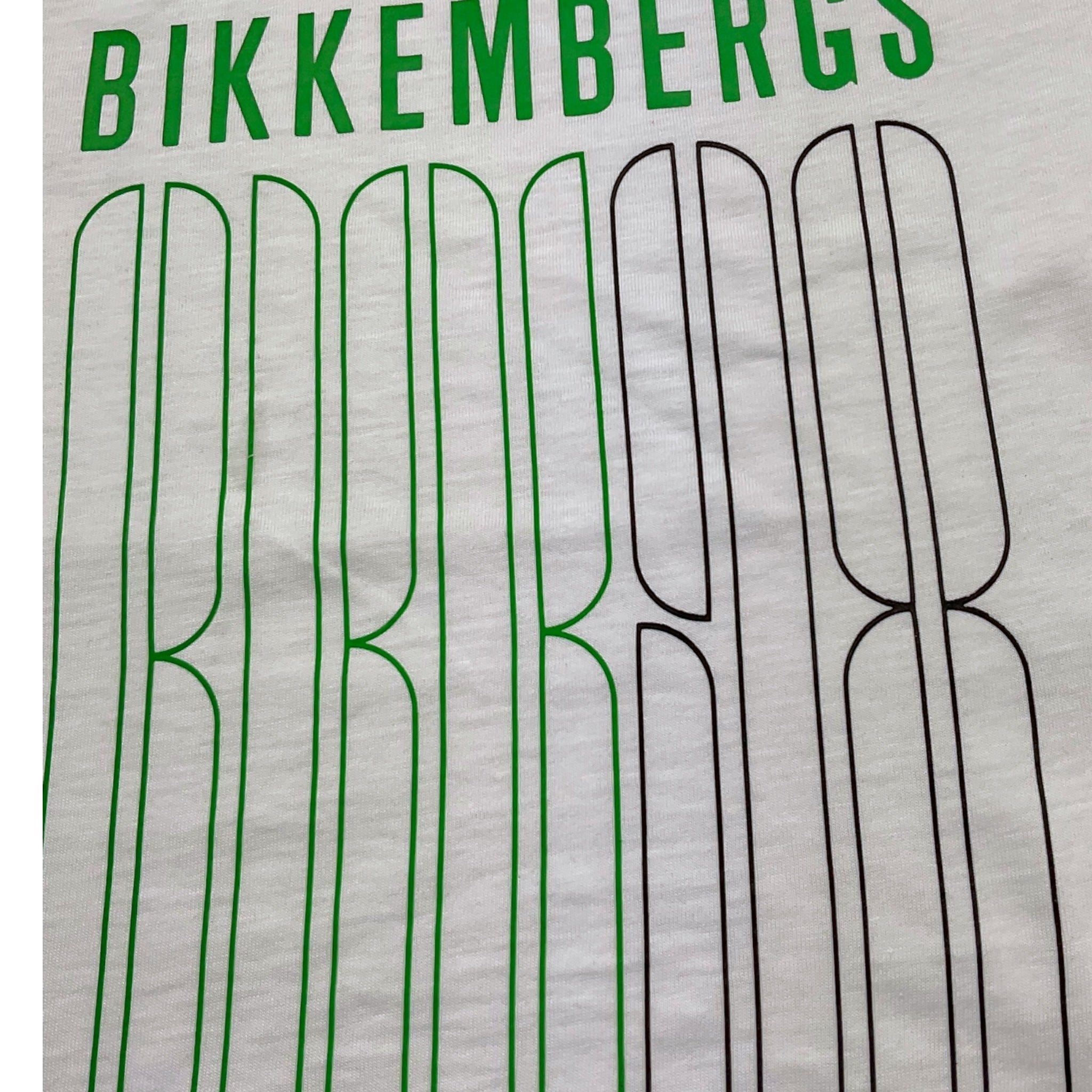 Bikkembergs T-Shirt Girocollo Tinta Unita con Stampa per Bambino BK3164 BIANCO BiKKEMBERGS 