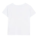 Billieblush T-Shirt Tinta Unita con Brillantini per Bambina U20924 BIANCO BillIEBLUSH 