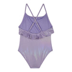 Billieblush Costume Intero Tinta Unita con Paillettes per Bambina U20925 LILLA BillIEBLUSH 