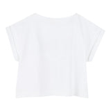 Billieblush T-Shirt Tinta Unita con Brillantini per Bambina U20941 BIANCO BillIEBLUSH 