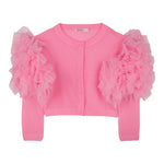 Billieblush Coprispalle Tinta Unita con Tulle per Bambina U20995 FUXIA BillIEBLUSH 
