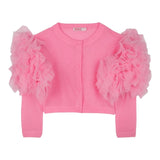 Billieblush Coprispalle Tinta Unita con Tulle per Bambina U20995 FUXIA BillIEBLUSH 
