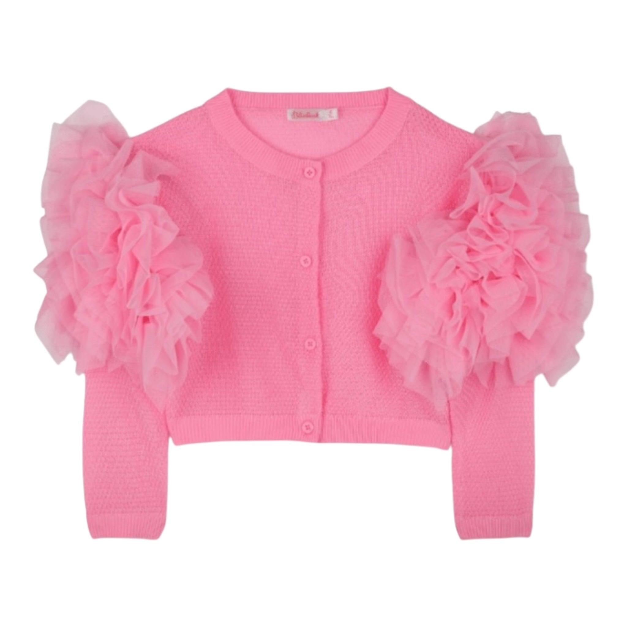 Billieblush Coprispalle Tinta Unita con Tulle per Bambina U20995 FUXIA BillIEBLUSH 