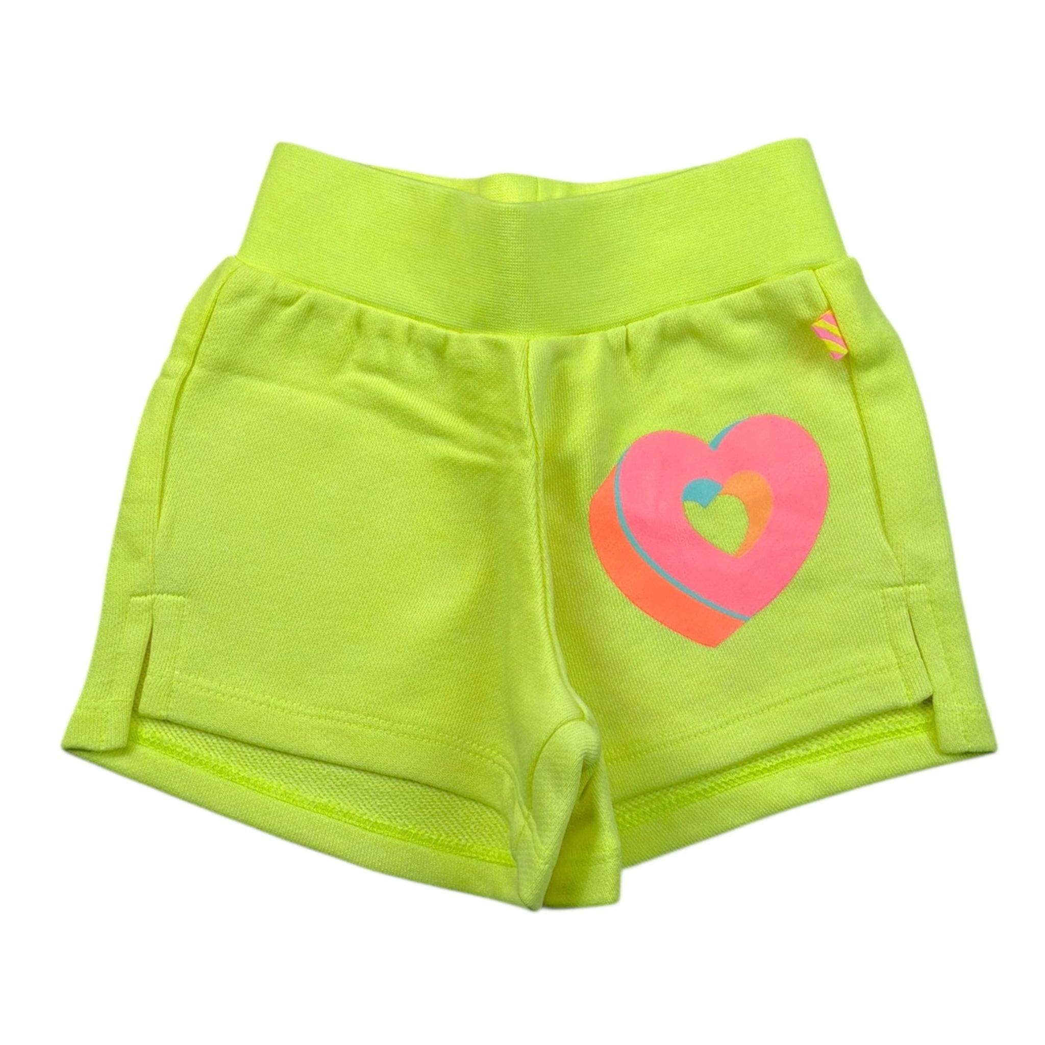 Billieblush Short Tinta Unita con Stampa per Bambina U21044X GIALLO FLUO BillIEBLUSH 