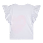 Billieblush T-Shirt Tinta Unita con Stampa per Bambina U21045 BIANCO BillIEBLUSH 