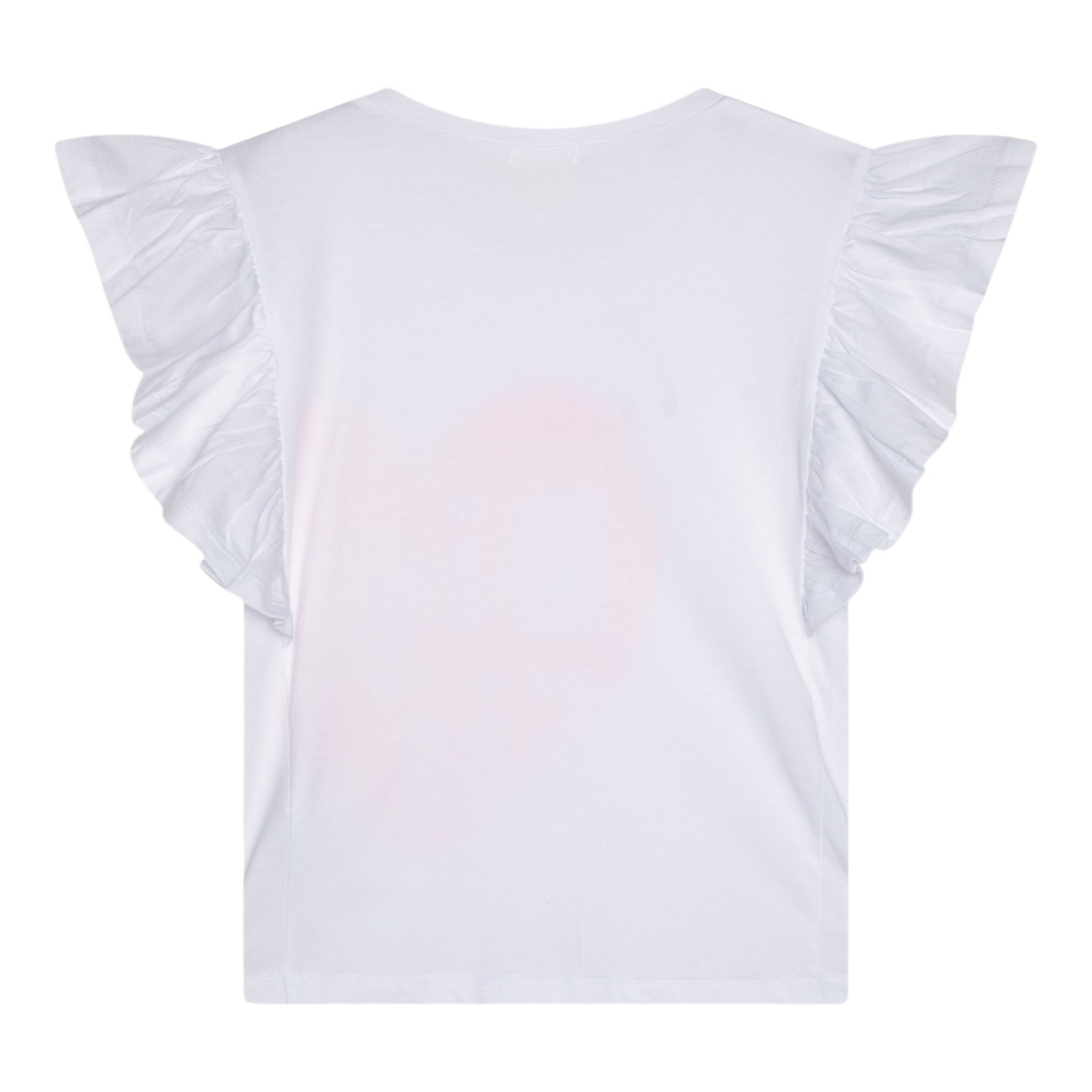 Billieblush T-Shirt Tinta Unita con Stampa per Bambina U21045 BIANCO BillIEBLUSH 