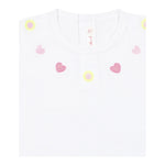 Billieblush T-Shirt Tinta Unita con Stampa per Neonata U21105 BIANCO BillIEBLUSH 