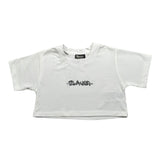Blauer T-Shirt Girocollo Tinta Unita con Stampa per Bambina 25SBLGH02550 BIANCO BLAUER 