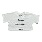 Blauer T-Shirt Girocollo Tinta Unita con Stampa per Bambina 25SBLGH02550 BIANCO BLAUER 