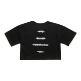 Blauer T-Shirt Girocollo Tinta Unita con Stampa per Bambina 25SBLGH02550X NERO BLAUER 