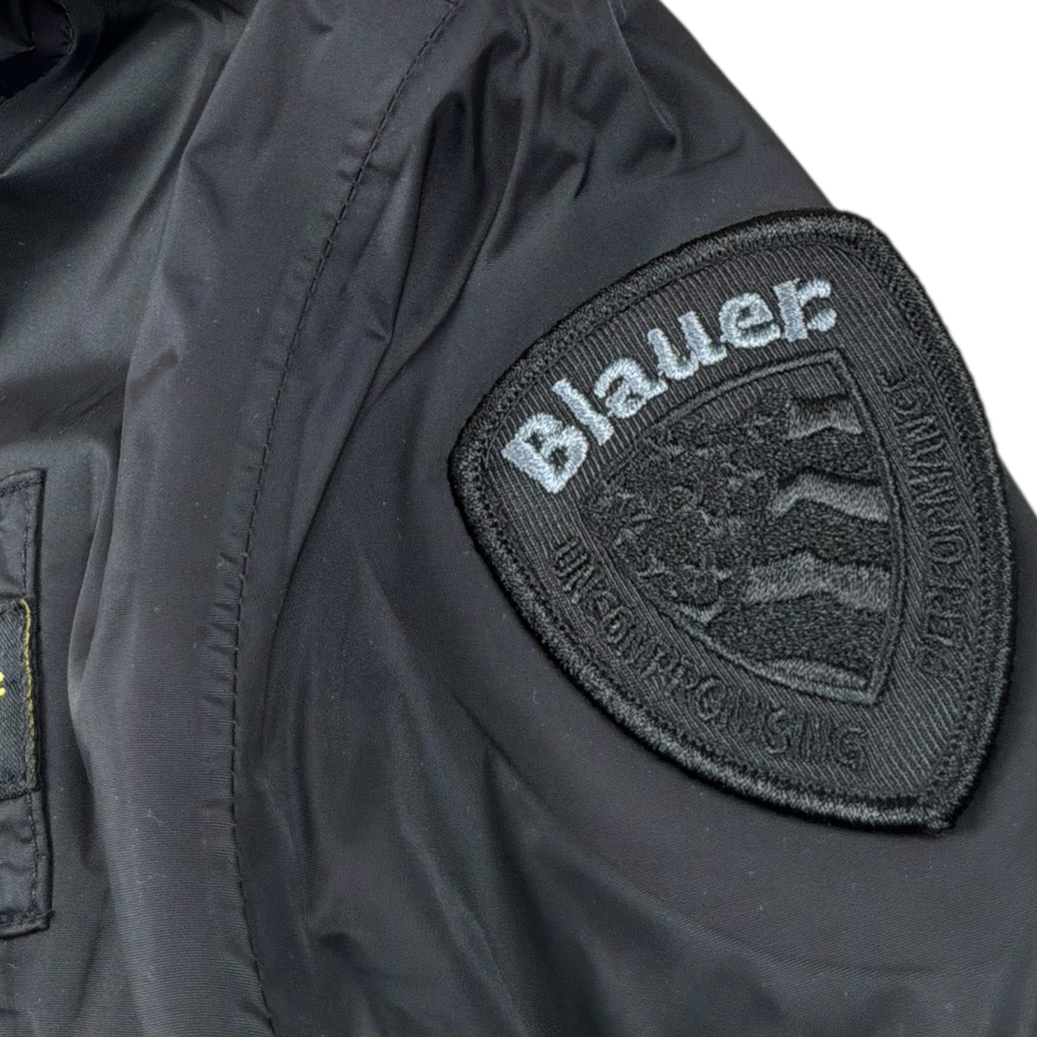 Blauer Giubbino Tinta Unita con Cappuccio per Bambino 25SBLKC11440X NERO BLAUER 