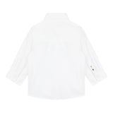 Boss Camicia Manica Lunga Tinta Unita per Neonato J51087 BIANCO BOSS 
