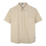 Boss Camicia Mezza Manica Tinta Unita per Bambino J52008X BEIGE BOSS 