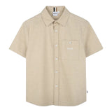 Boss Camicia Mezza Manica Tinta Unita per Bambino J52008X BEIGE BOSS 