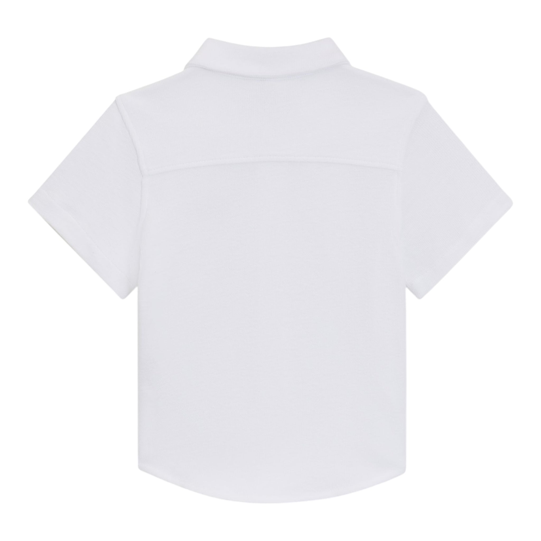 Boss Camicia Mezza Manica Tinta Unita per Neonato J52092 BIANCO BOSS 