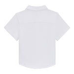 Boss Camicia Mezza Manica Tinta Unita per Neonato J52092X BIANCO BOSS 