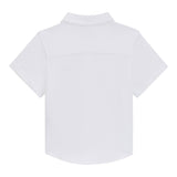 Boss Camicia Mezza Manica Tinta Unita per Neonato J52092X BIANCO BOSS 