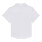 Boss Camicia Mezza Manica Tinta Unita per Bambino J52092XX BIANCO BOSS 