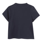 Boss T-Shirt Girocollo Tinta Unita con Logo per Neonato J52107 BLU BOSS 