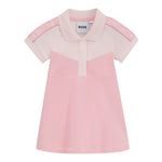 Boss Abito Mezza Manica Tinta Unita per Neonata J521866 ROSA BOSS 