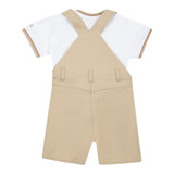 Boss Completo 2 Pezzi T-Shirt-Salopette per Neonato J52210 BEIGE BOSS 