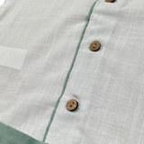 Calamaro Completo 2 Pezzi Camicia-Bermuda Bicolore per Bambino 11154J BIANCO/VERDE CALAMARO 