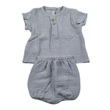 Calamaro Completo 2 Pezzi Camicia-Culotte per Neonato 17727 BLU CALAMARO 