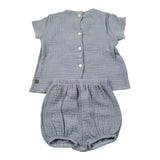 Calamaro Completo 2 Pezzi Camicia-Culotte per Neonato 17727 BLU CALAMARO 