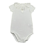Calamaro Body Mezza Manica Tinta Unita con Colletto per Bambina 19109J PANNA CALAMARO 