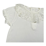 Calamaro Body Mezza Manica Tinta Unita con Colletto per Bambina 19109J PANNA CALAMARO 