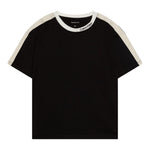 Calvin Klein T-Shirt Tinta Unita con Profili In Contrasto per Bambino IB0IB02457 NERO CALVIN KLEIN 