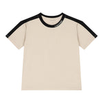 Calvin Klein T-Shirt tinta unita con Profili In Contrasto Beige per Bambino IB0IB02457X BEIGE CALVIN KLEIN 