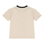Calvin Klein T-Shirt tinta unita con Profili In Contrasto Beige per Bambino IB0IB02457X BEIGE CALVIN KLEIN 