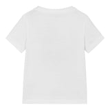 Calvin Klein T-Shirt Girocollo Tinta Unita con Stampa per Bambino IB0IB02459 BIANCO CALVIN KLEIN 
