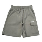 Calvin Klein Bermuda Tinta Unita con Elastico In Vita per Bambino IB0IB02512XX VERDE CALVIN KLEIN 