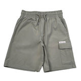 Calvin Klein Bermuda Tinta Unita con Elastico In Vita per Bambino IB0IB02512XX VERDE CALVIN KLEIN 
