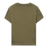 Calvin Klein T-Shirt Girocollo Tinta Unita con Stampa per Bambino IBO2351T VERDE CALVIN KLEIN 