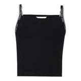 Calvin Klein Canotta Tinta Unita con Logo per Bambina IG0IG02436 NERO CALVIN KLEIN 