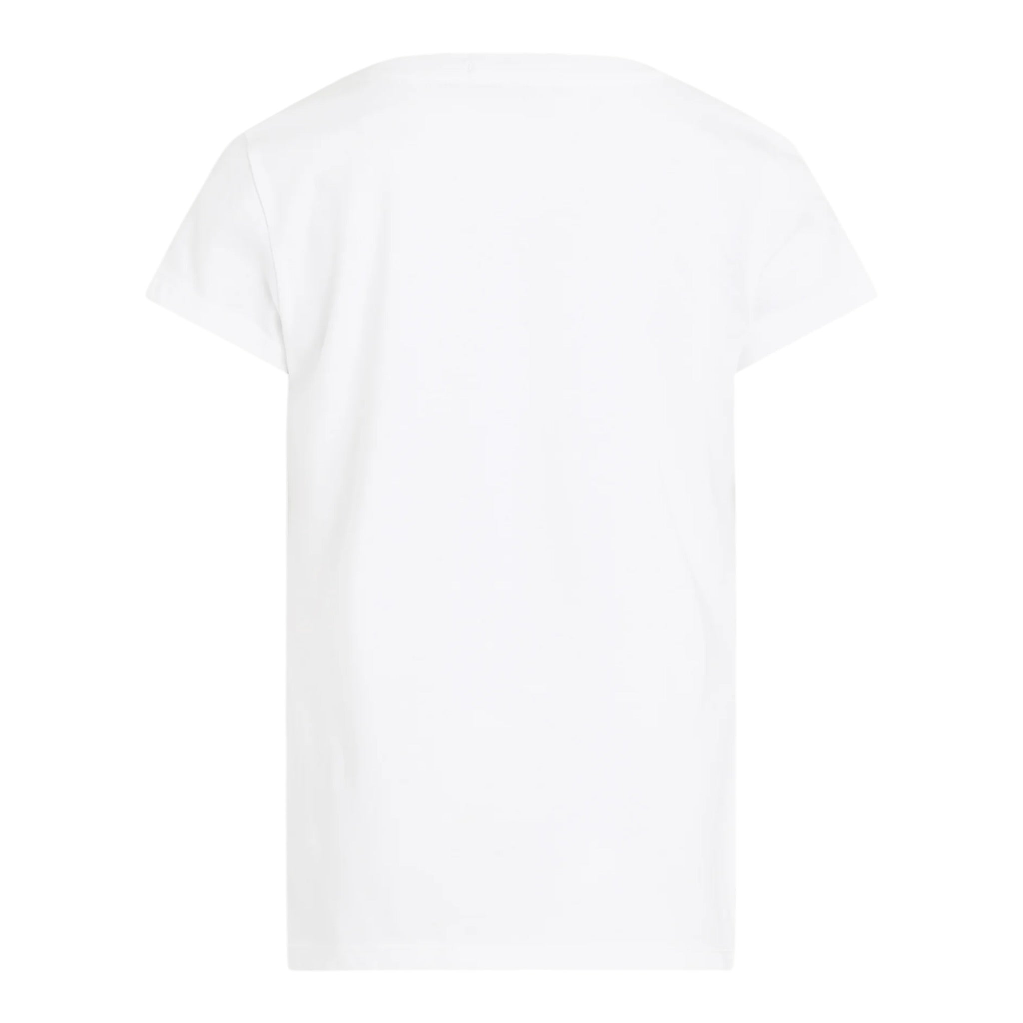 Calvin Klein T-Shirt Girocollo Tinta Unita con Logo per Bambina IG0IG02530 BIANCO CALVIN KLEIN 
