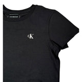 Calvin Klein T-Shirt Tinta Unita con Logo per Bambina IG0IG0279 NERO CALVIN KLEIN 